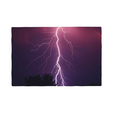 

Placemats Set of 4 Thunderstorm Violet Purple Place mats for Dining Table Indoor/Outdoor Cute Heat Resistant Washable Table Mats(18 x 12 )