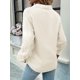 thumbnail image 4 of Camisas de Mujer con Botones, Larga, Cuello en V, Estilo Informal de Negocios, Blusas Lisas. Albaricoque M, 4 of 10