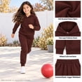thumbnail image 4 of Real Love Girls Jogger Set 2 Piece Basic Fleece Pullover Hoodie and Sweatpants, 4 of 7