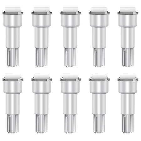 ECCPP 10x Instrument Cluster Dash Panel Lights T5-1-5050-SMD-White 17 18 27 37 58 70 73 74 79 85 86 206 207 286 306 307 308 406 407 2721