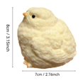 thumbnail image 3 of Relaxation Relief Items Squeeze, Slow Rising Squeeze Toys, 3X3 In, Fluffy Student Chick, Silicone Construction, Squeeze Toys for Student, Yellow, 1 Pc, 3 of 6