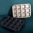 thumbnail image 4 of 2X 12 Cups Square Mini Bread Burger Muffin Cupcake Mold for Household Non-Stick Baking Pan Oven Trays Pastry Tool(Gold), 4 of 5