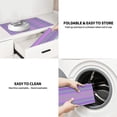 thumbnail image 6 of ZNDUO Absorbent Dish Drying Mat, Microfiber Purple Vertical Stripes Pattern Dish Drying Pad for Kitchen Counter, 24 x 18 Inch, 6 of 8