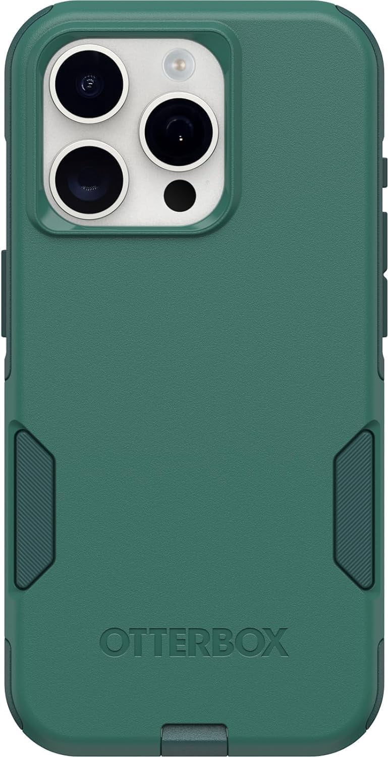 OtterBox iPhone 15 Pro Commuter Series Case - MagSafe Edition - Green, Slim & Tough, Pocket-Friendly, with Port Protection