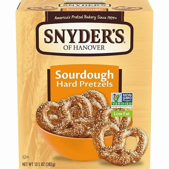 Snyder's of Hanover Pretzels, Sourdough Hard Pretzels, 13.5 Oz Box ( Pack of 3 )