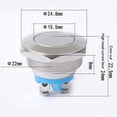 thumbnail image 4 of 12V 22 mm Metal Waterproof Push Button Momentary On Off Switch Start Brass, 4 of 9