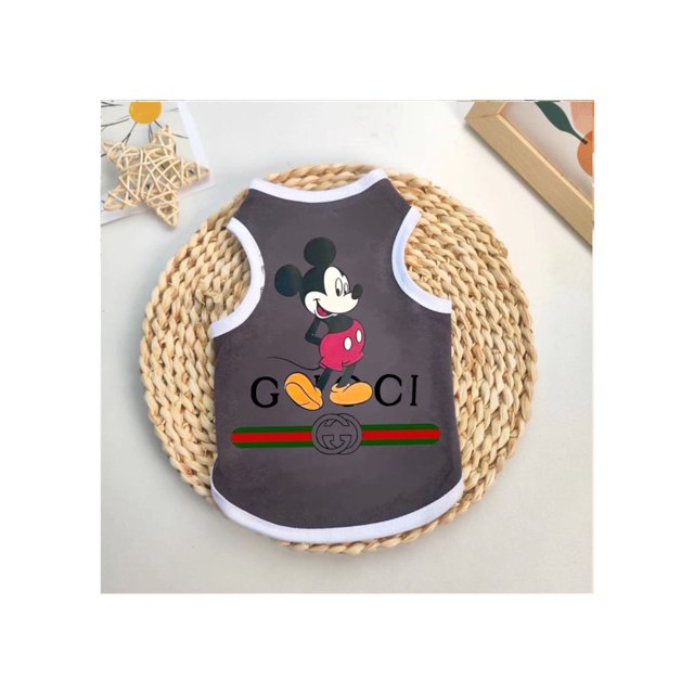 Chaleco De Perro De Dibujos Animados De Moda Para Mascotas , Ratón , Pato , Conejo , S-2XL , Talla Gato/poodle/Teddy