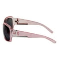 thumbnail image 3 of 2 Pair of "The Fashionista" Womens Designer Bifocal Sunglasses - Outdoor Reading Glasses - Glacier Pink/Brown - 2.00, 3 of 10
