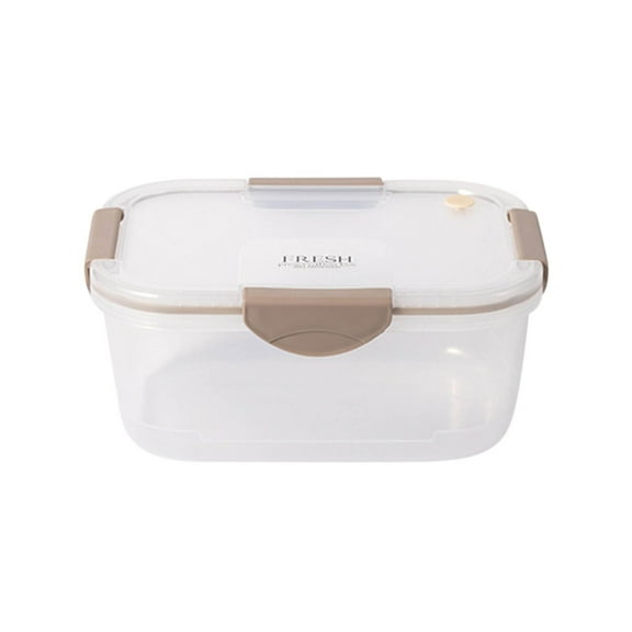 Food Storage Container, Fresh-keeping Box, Food Box, Plastic, 2.5 Quart Capacity, Transparent, Microwave Safe, for Home Kitchen, Picnics, and Travel Lunch, Clear, by FAJHHA
