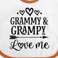 thumbnail image 4 of Inktastic Grammy and Grampy Love Me Valentine Boys or Girls Baby Bib, 4 of 4