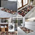 thumbnail image 2 of Boston Terrier Dog with Pioneer Flower Kitchen Rug Mat,Kitchen Runner Rugs Non Skid Washable,Decorative Kitchen Floor Mats for Kitchen,Sink,Laundry,17"X47", 2 of 5