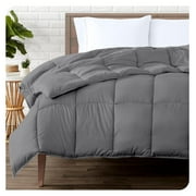 TiaGOC Duvet Insert Comforter - Full Size - Goose Down Alternative - Ultra-Soft - Premium 1800 Series - All Season Warmth - Bedding Comforter (Full, Grey)