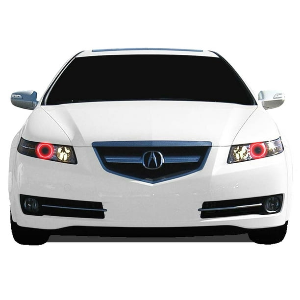 Flashtech Red Led Halo Ring Headlight Kit For Acura Tl 04 08 Walmart Com Walmart Com