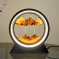 thumbnail image 4 of Lámpara de mesa de arte de arena regulable por USB con luz nocturna de reloj de arena 3D (naranja 12 pulgadas), 4 of 5