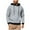 Gray, variant on Mens Hoodies Midweight Fleece Solid Color Hooded Drawstring Blouse Long Sleeve Shirts For Men Pullover Hooded Sweatshirt for Men