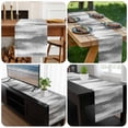thumbnail image 6 of Gray White Table Runner 48 Inches Long, Vintage Country Abstract Gradient Mottled Kitchen Coffee Dining Table Decoration for Home Party Birthday Wedding Home Decor 13x48 Inches, 6 of 8