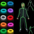 thumbnail image 2 of Tiras Luminadas De Disfraz El Wire Para Adultos Niños Stickman Figura Halloween Para Fiesta, 2 of 4