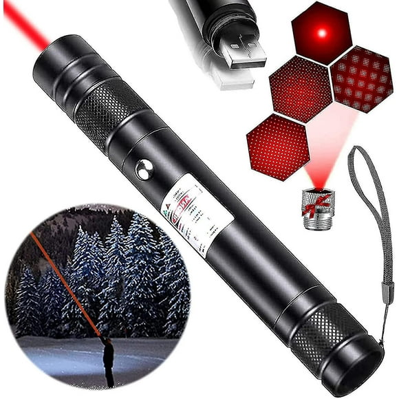 Long Range Laser Pointer, High Power Red Laser Pointer, Powerful Laser Pointer High Power Laser Pointer, USB Rechargeable Laser Pointer for Outdoor