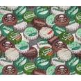 thumbnail image 5 of oneOone Coton Flex Brun Chocolat Tissu Rétro Bouteille Soda Cap Robe Tissu Tissu Imprimé par la Cour 40 Pouces Large-U0, 5 of 5
