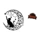 thumbnail image 5 of Arte de pared,Estatua decorativa de pared de gato negro de metal,Escultura de pared de metal minimalista con adorno de pared,Sofá en miniatura para muñecas,Muebles de casa de muñecas,modelo, 5 of 8
