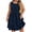 Navy, variant on Womens Plus Size Tank Dresses Summer Casual Sleeveless Sundresses Ruffle Hem Beach Empire Waist T-Shirt Dress Green, 3XL