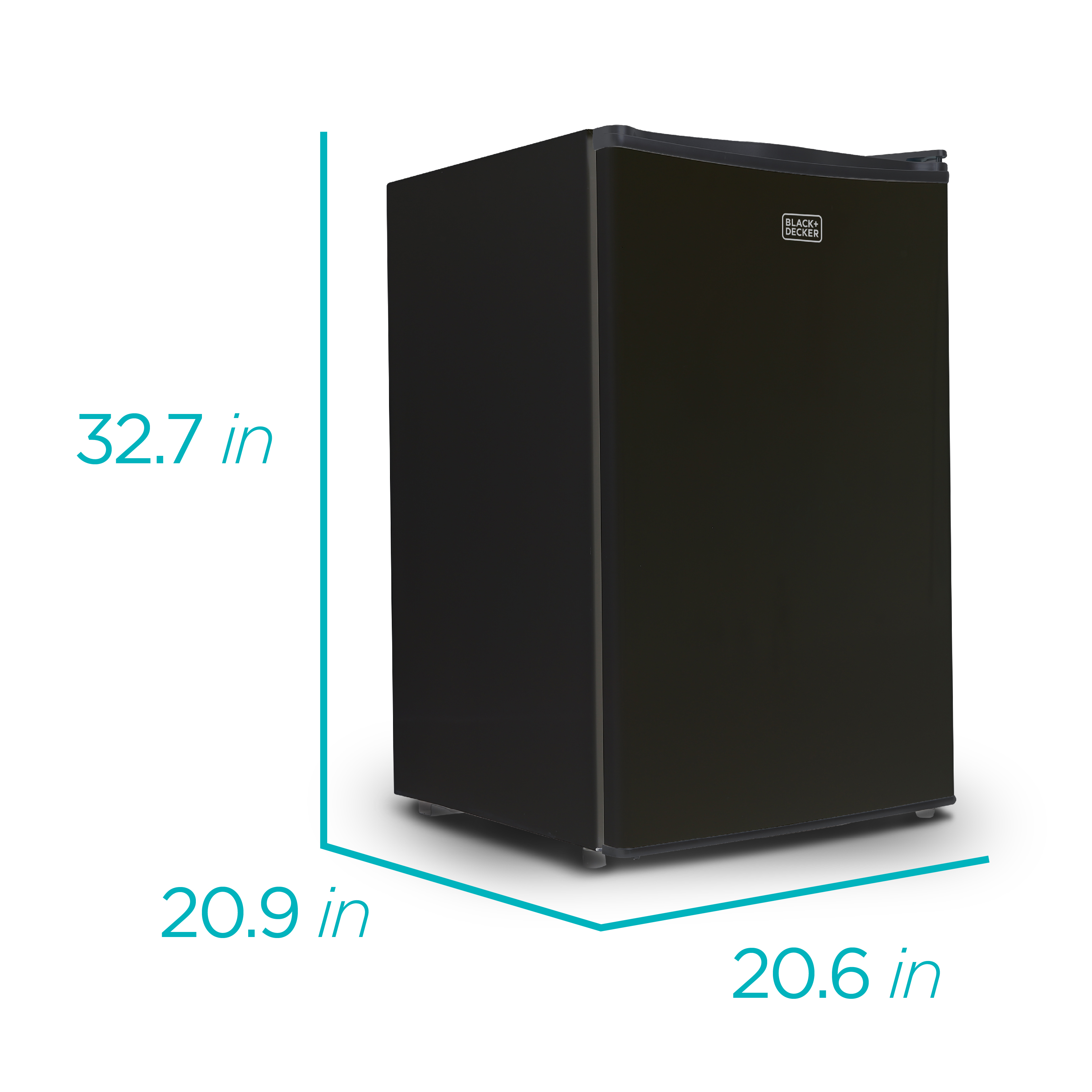 BLACK+DECKER BCRK43B Compact Refrigerator Energy Star Single Door Mini Fridge with Freezer, 4.3 cu. ft., Black - image 3 of 7