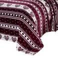 thumbnail image 5 of Heartfelt Valentine Micro Plush Blanket Burgundy - Queen 86 x 86, 5 of 5