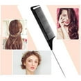 thumbnail image 4 of Peines de cola de rata FloreceBien: juego de 3 peines de cola de rata, peine de acero largo para cardar la cola de rata, peines para el cabello para peluqueros de salón, peines de cola de metal,, 4 of 5