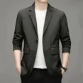thumbnail image 5 of Abrigos negros Trajes y blazers para hombre Chaqueta ajustada para hombre Corta Gris Fina Cropped Casual Novedad en Moda Original Vintage 2024, 5 of 5