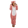 thumbnail image 2 of Combinaison à Manches Longues pour Femmes Pyjama à Capuche Décontracté d'Hiver Chaud, 2 of 6