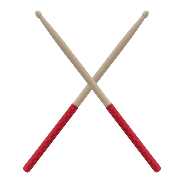 1-Pair Drumstick 5A Slip Drumstick Antiskid Drum Sticks Maple Wood Drumsticks Triangular with Non-Slip Wrapped Handle Musical Instrument Drum Set Accessories
