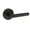 Black, variant on Kwikset Milan Lever with Round Rose Privacy in Iron Black