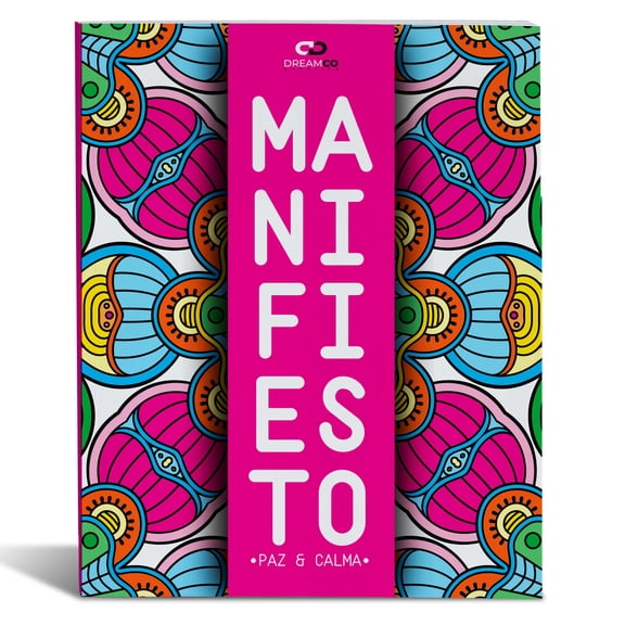 Libro Colorear Mandalas Antiestrés: Manifiesto - Paz Y Calma