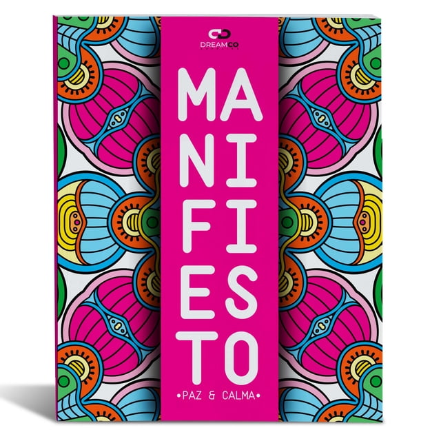 Libro Colorear Mandalas Antiestrés: Manifiesto - Paz Y Calma