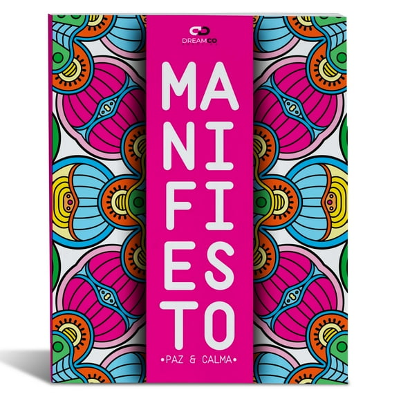 Libro Colorear Mandalas Antiestrés: Manifiesto - Paz Y Calma
