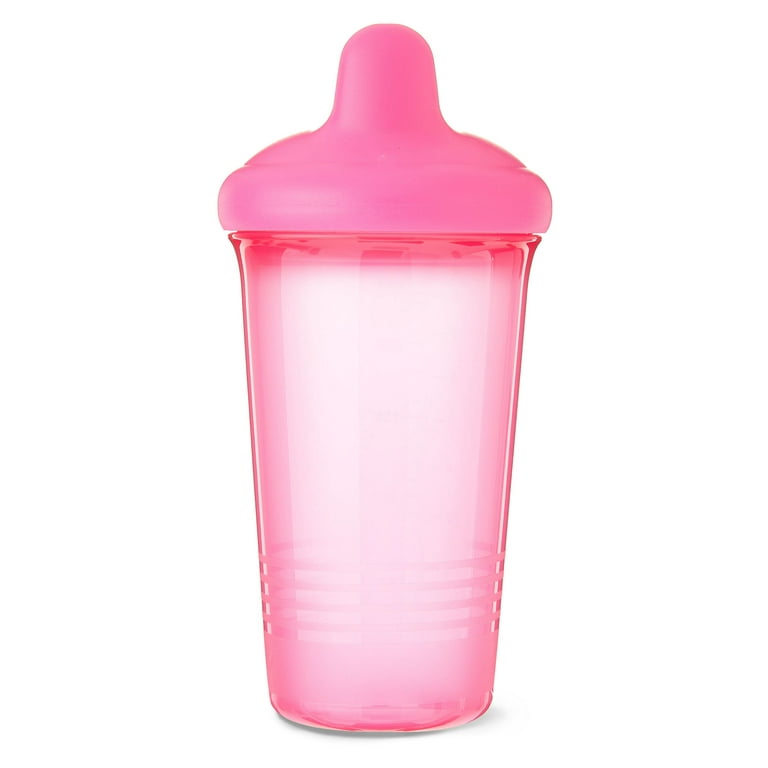 Tupperware Set 4 Tumblers Straight Sided Sippy Cups 10.5 oz Pink