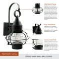 thumbnail image 7 of Norwell Lighting 1513 Classic Onion 1 Light 16" Tall Outdoor Wall Sconce - Gun Metal with, 7 of 7