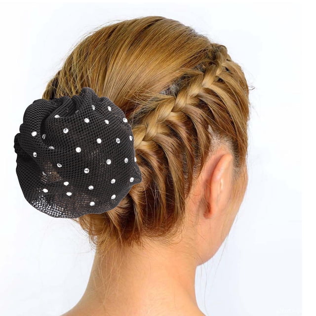 FESTFENDS 6Ud Accesorios Para El De Mujer Con Red Para Moño Color Negro Y Práctico