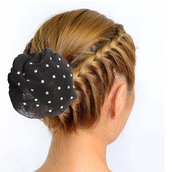 FESTFENDS 6Ud Accesorios Para El De Mujer Con Red Para Moño Color Negro Y Práctico