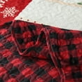 thumbnail image 6 of 3-Piece Velvet Quilted Oversized Christmas Quilt Set – Luxurious Holiday Bedding BYV208, 6 of 11