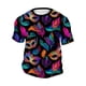 thumbnail image 3 of Ceisia Men's Loose Fit Mardi Gras Tie Dye T-shirt Short Sleeve Round Neck Festival Casual Daily Summer Tee Tops Purple XXXXL Gifts, 3 of 5