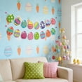 thumbnail image 6 of Easter Decorations for Home, Easter Decoration Banner Easter Party Decoration Spring Garland Pastels Egg Hunting Bunting Garland For Easter Brunch Easter Birthday Offices & Home Decor, 6 of 7