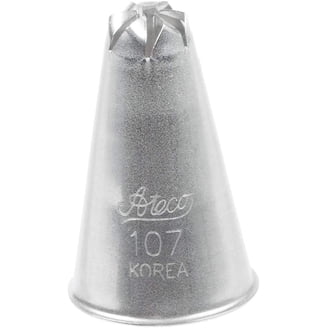 Ateco Jumbo Tip Set 786 - Large Pastry Decorating Tips With Cleaning Brush