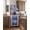 Gray, variant on TROPOW 4-Tier Corner Bar Cabinet with LED Lights, Freestanding Wine Cabinet with Glass Door, Liquor Bar Cabinet with Adjustable Shelf for Home