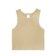 thumbnail image 5 of Liacowi Women Sleeveless Tank Vest Crew Neck Hollow Out Knit Cami Top Summer Vest Top Clubwear, 5 of 7