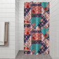 thumbnail image 2 of Pioneer Flower Floral Print Pattern Shower Curtain 36"x72", Bathroom Decorative Shower Curtain Set with 12 Hooks, Waterproof Washable, 2 of 6