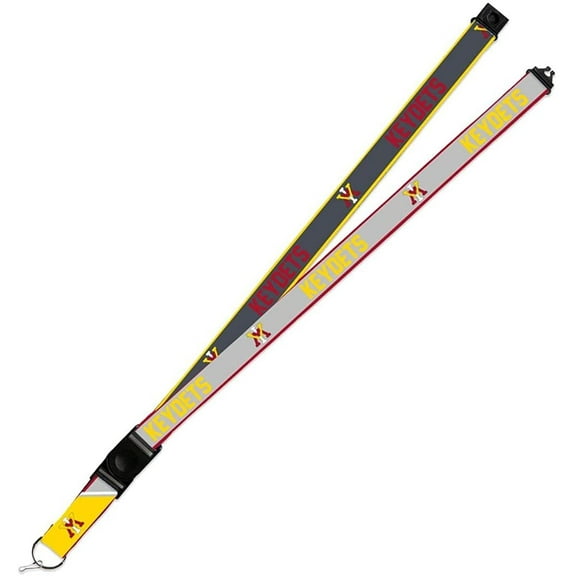 Virginia Military Institute Keydets VMI Lanyard Keychain 2-sided Breakaway Clip GRAY
