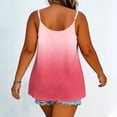 thumbnail image 4 of Jalioing Womens Plus Size Camisoles Loose Pleated Sleeveless Spaghetti Strap Tank Tops Fashion Gradient Summer Cami Shirts, 4 of 7