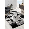 thumbnail image 2 of Rug Branch Montage Collection Modern Abstract Area Rug Doormat Entrance Floor Mat (3x6 feet) - 2'8" x 6', Grey, 2 of 6