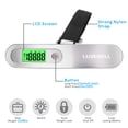 thumbnail image 2 of Digital Luggage Scale Gift for Traveler Suitcase Handheld Weight Scale 110lbs Silver, 2 of 9